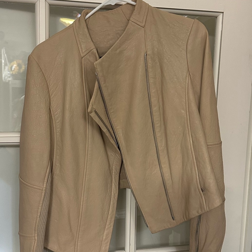 Vince leather jacket medium